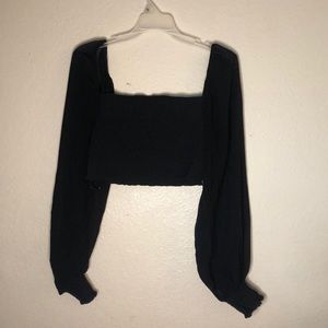 Long sleeve crop top